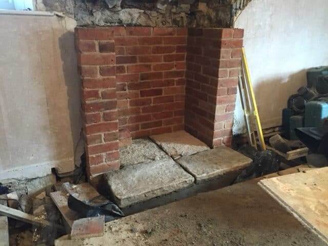 Fireplace Installation | Building Renovation Before Picture